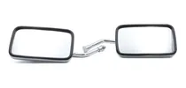 Comprar Par 2 Espejos Cuadrados Cromados Moto Chopper Vulcan Shadow