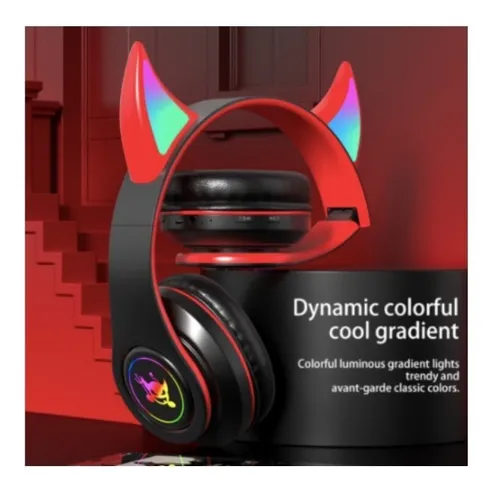 Audifonos Diadema Bluetooth 5.0 Rgb Orejas Inalambricos /e