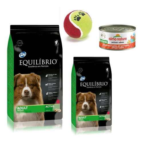 Alimento Equilibrio Razas Medias Adultos 15 Kilos+3 Regalo