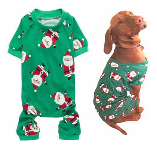 Pijama Navidad Perro Santa 20  Verde.checkedchanged