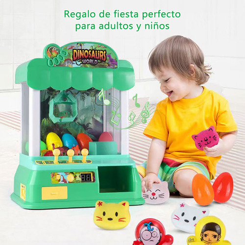Máquina De Garras Para Niños Caramelo Gachapon Con Música