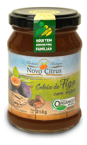 Geléia De Figo Com Nozes Orgânica Novo Citrus
