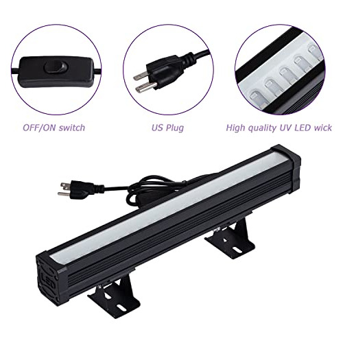 2 Piezas Barra De Luz Led De 24w Enchufe Y Interruptor ...
