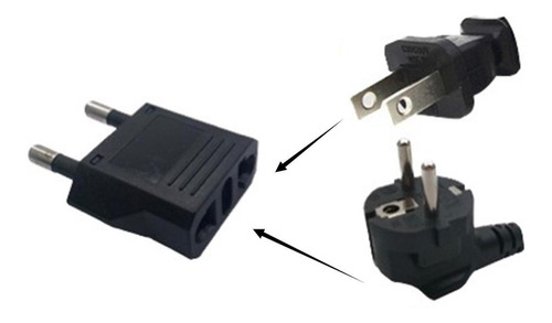 Adaptador De Corriente Para Enchufes Europeo Y Chino X5