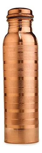 Decoasia Botella De Agua De Cobre Puro Premium 1 Lt Extra Gr