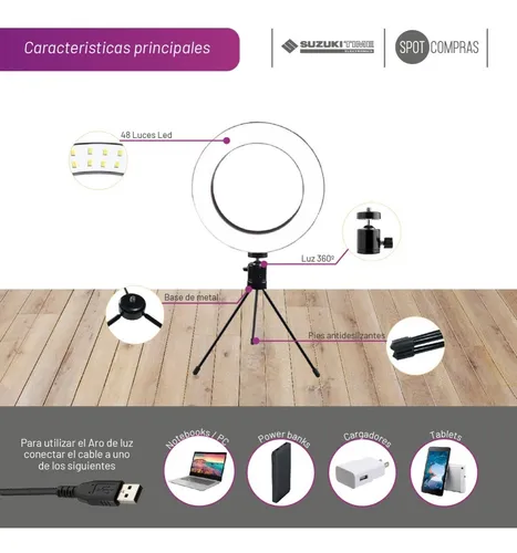 Aro de luz led 3 en 1 suzuki time sale