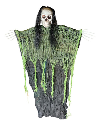 Fantasma Esqueleto Zombie Con Luz Halloween Colgante Terror