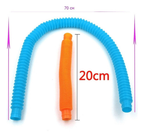 12 Tubos Poptube Fidget Tube Juguetes Plegables Pop It E Y