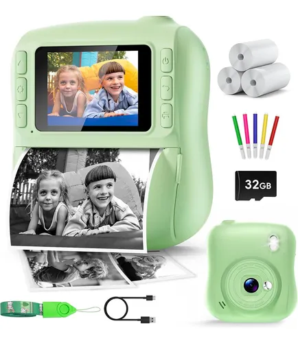 Cámara De Impresión Instantánea Para Niños, Cámara Instan...
