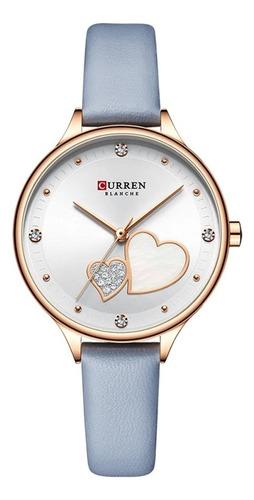 Reloj Original Curren 9077 Diseño Femenino Correa De Cuero