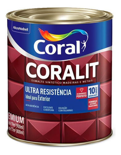 Esmalte Sintético Coralit Ultraresistência Branco 3,6l