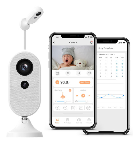 Cheego Smart Ai Baby Monitor Wifi-resolución De Montaje En P