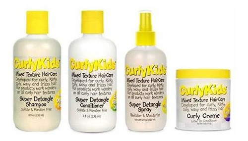 Champú Y Acondicionador - Curlykids Mixed Hair Haircare Set 