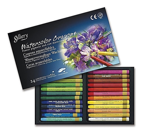 Crayones Acuarelables Mungyo Gallery 24 Colores  Tu-libreria