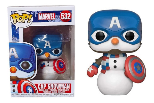 Funko Pop Capitan America Holiday 532 Marvel Nuevo Original
