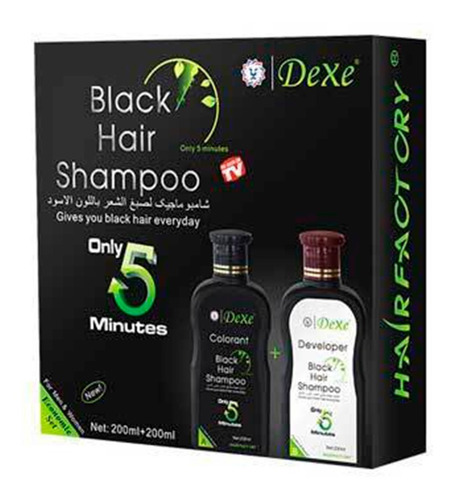 Imagen 2 de 5 de 2 Shampoo Dexe - Black Hair 200ml