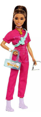 Barbie O Filme Barbie Com Terno Da Moda Rosa Mattel 