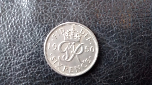 Moneda Gran Bretaña Six Pence 1950(97z