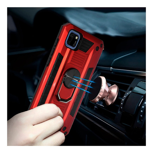Funda Anillo Magnetica Case Uso Rudo Modelos Huawei