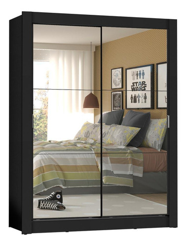 Ropero Closet Madesa Denver 2 Puertas Com Espejo Nn