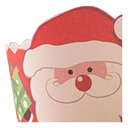 2 X 100x Cupcake Cup Muffin Cake Cup, Candy Papa Noel