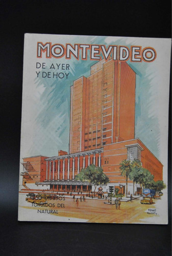 Montevideo Ayer Hoy Bocetos Ilustraciones Libro 1976