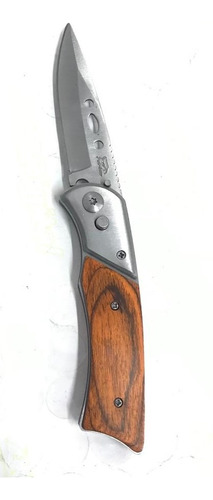 Navaja Cuchillo Supervivencia Mango En Madera