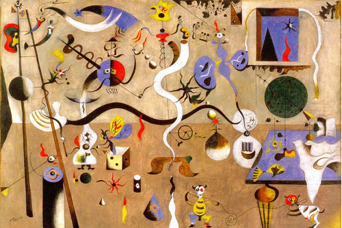 Cuadro 50x75cm Joan Miro Arte Pintor Surrealismo Artista M2