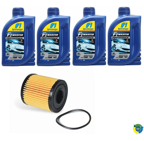 Kit Troca Oleo+filtro Peugeot Citroen 206 207 307 C3 1.4 1.6