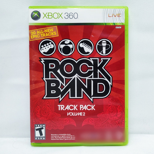 Rockband Rock Band Track Pack Volume 2 Xbox 360 Completo