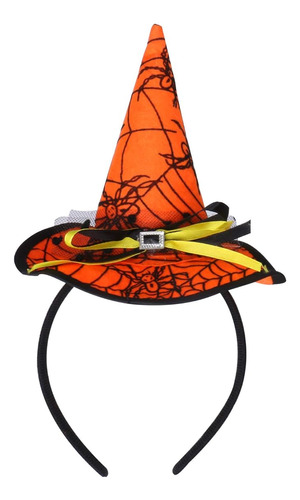 Mini Sombrero Bruja Halloween Diadema Para Niños Disfraz Bru