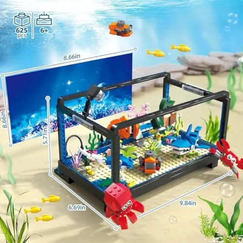 Juego De Construcción De Pecera, Compatible Con
