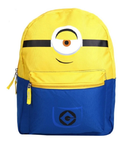 Imagem 2 de 6 de Mochila Infantil Minions Dupla Face Com Estojo - Clio Style