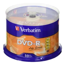 Comprar Torre Dvd Verbatim 4.7 Gb 16x 120 Min 50 Piezas