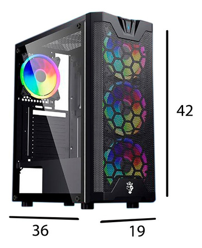 Pc Gamer Completo I5 3470 16gb Gt 1030 Ssd 480gb Monitor 19'
