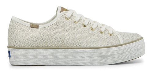 Zapatilla Mujer Triple Kick Matellic Beige Keds