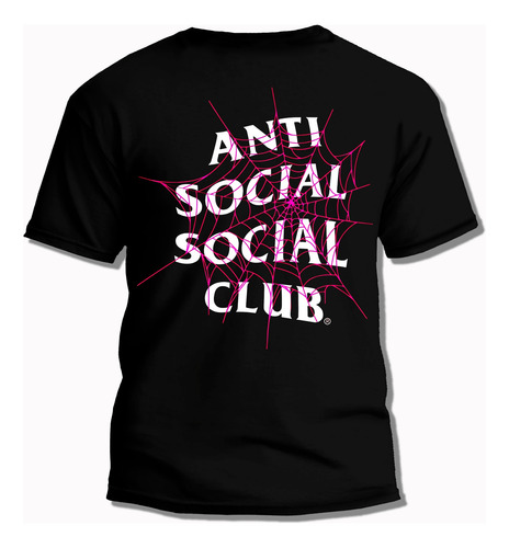 Playera Antisocial Telaraña Estilo Unico Premium