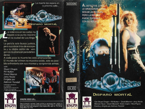 Shotgun Disparo Mortal Vhs Stuart Chapin Rif Hutton 1989