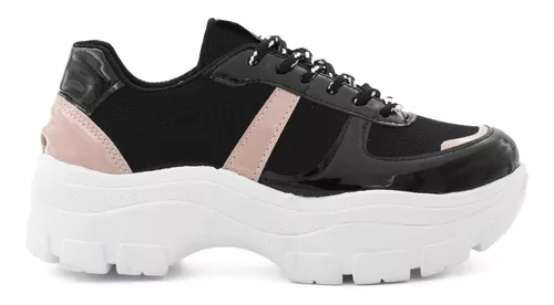 Zapatillas Mujer Con Plataforma Alta Sneakers Liviana Envios