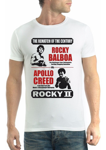 Camiseta Rocky Balboa Vs Apollo Creed Filme Cult Camisa