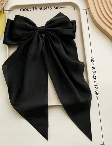 Moño Coquette Broche Para Cabello Moño Coletero Satin Bordó