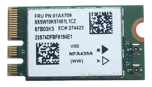 Placa Wireless Qcnfa435 Dual Band 802.11ac 2.4 E 5 Ghz Nfe