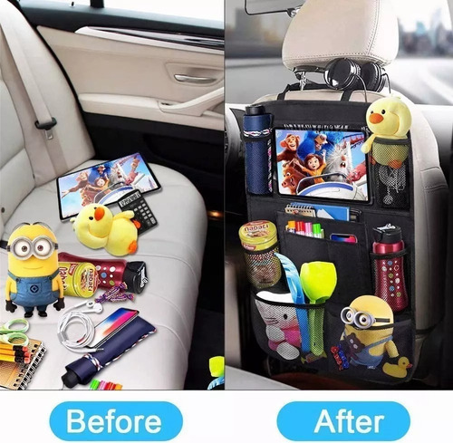 Organizador Para Asiento Trasero Para Auto Universal 2 Pzs