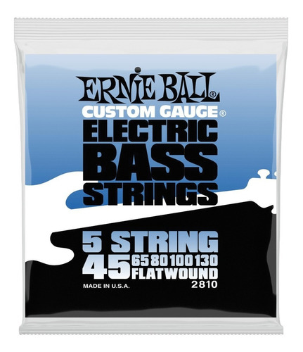 Encordado Flatwound Ernie Ball 2810 Bajo 5 Cuerdas