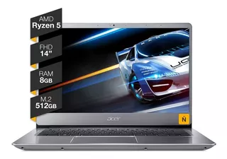 Notebook Acer Swift 3 Ryzen 5 8gb Ram Ssd M.2 512gb Windows