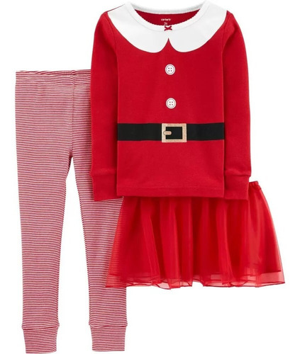Pijama De Navidad, Para Niñas, 3 Piezas, Carter´s