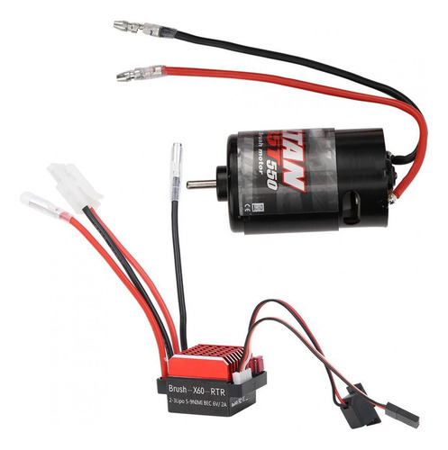 Controlador Electrónico De Velocidad Rc Brushed Motor 550 36