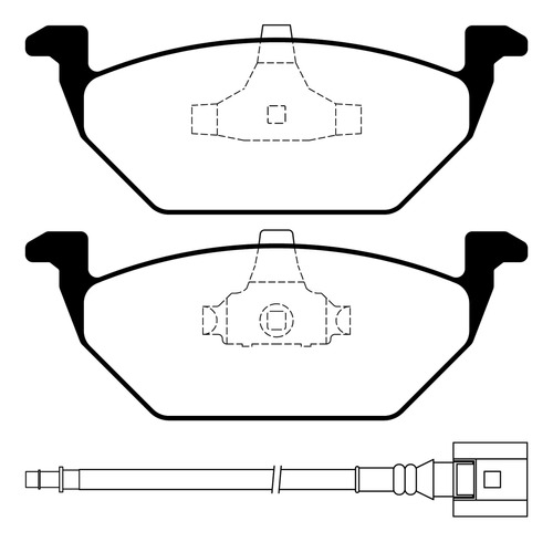 Pastillas De Freno Para Volkswagen Golf Iv 1.4 97/03 Litton