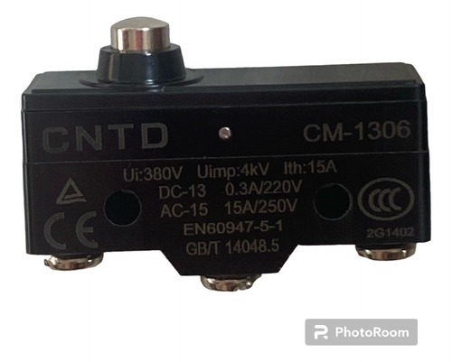 Cm-1306 Interruptor De Limite Actuador De Boton 15a 250v 