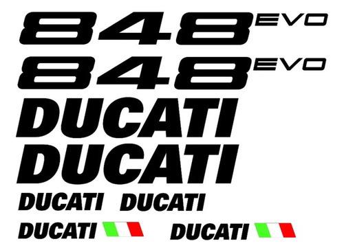 Kit Adesivos Ducati 848 Evo Branca Dct848evo5